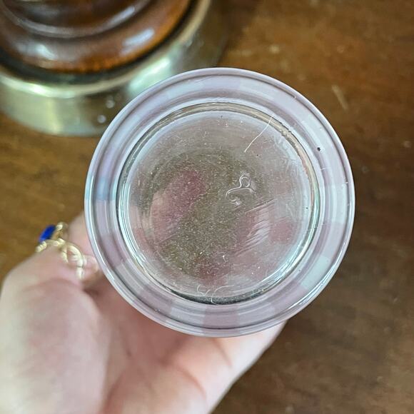 Ralph Lauren Gingham Plaid Glass Tumblers Set of 4 – Preppy Vintage Barware - Picture 5 of 5